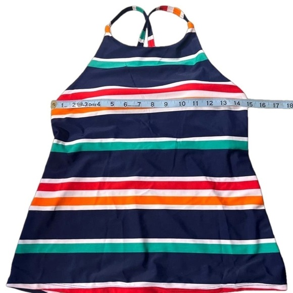 Nautica Striped Tankini Top, Size Large - Picture 3 of 9